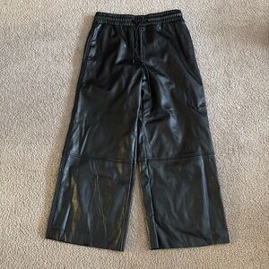 Know.one.cares Black Faux Leather Pants size small